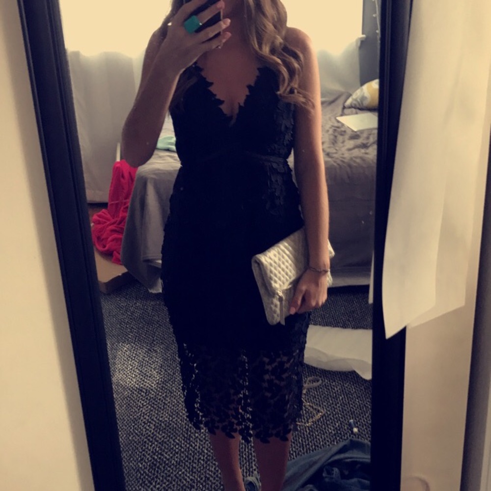 Bardot Black Dress